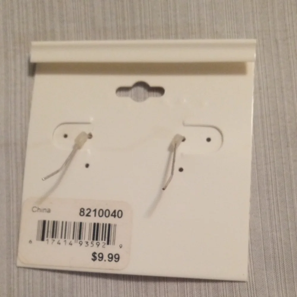 Madison Silver Angel Earrings - Picture 2 of 4